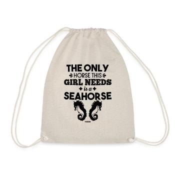 Amoureux des animaux Hippocampe Fille Mama - Sac de sport léger - nature - Devant