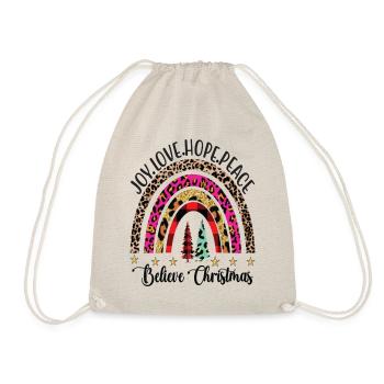 Joie Amour Espoir Paix Croire Noël - Sac de sport léger - nature - Devant