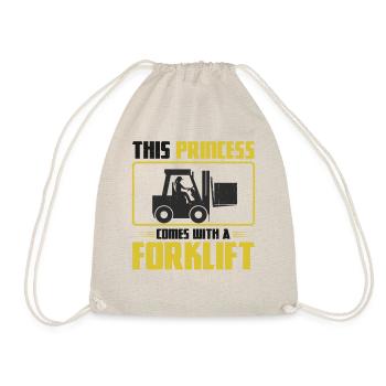 Certified Forklift Truck Operator - Drawstring Bag - nature - Front