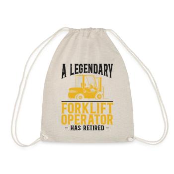 Certified Forklift Truck Operator - Drawstring Bag - nature - Front