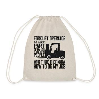 Certified Forklift Truck Operator - Turnbeutel - Natur - Vorne