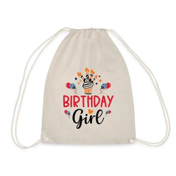 Fille d’anniversaire - Sac de sport léger - nature - Devant