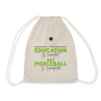 Pickleball Education Is Important - Turnbeutel - Natur - Vorne