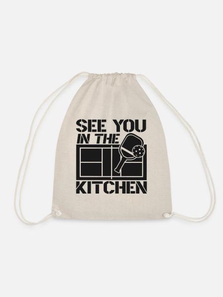 Pickleball See You In The Kitchen - Turnbeutel - Natur