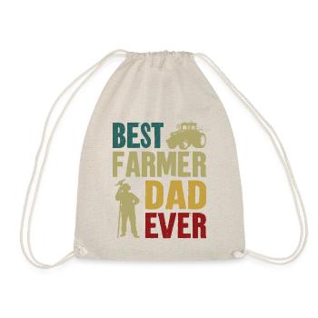 Farming Farmer Dad Father Vintage - Turnbeutel - Natur - Vorne