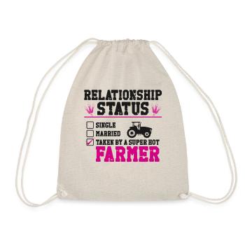 Farming Farmer Girl Girlfriend - Turnbeutel - Natur - Vorne