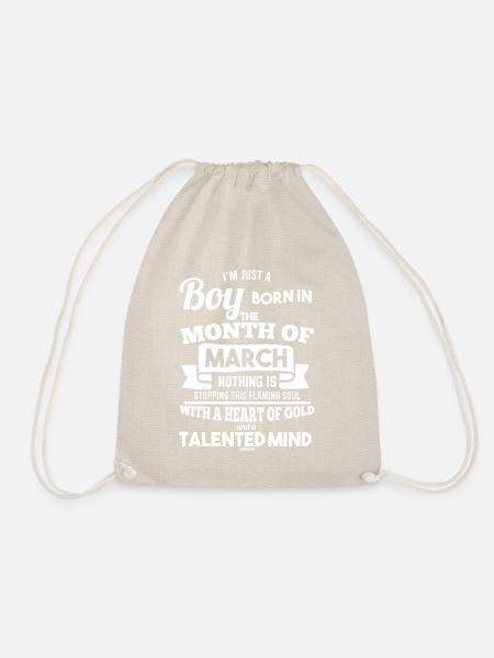 March - Drawstring Bag - nature