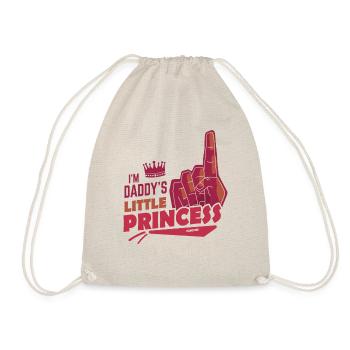 Papa Fille Enfant Fête des pères Fille Cadeau - Sac de sport léger - nature - Devant