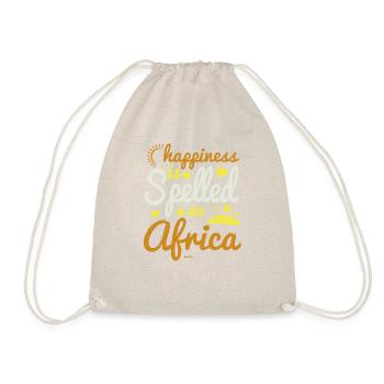 Happiness Is Spelled As Africa - Drawstring Bag - nature - Front