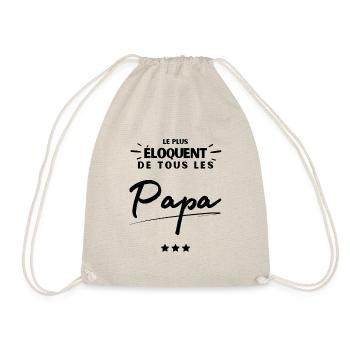 Cadeau Noel anniversaire Papa le plus éloquent - Sac de sport léger - nature - Devant