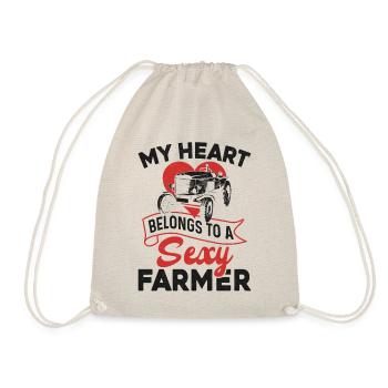 Farming Farmer Girl Wife - Turnbeutel - Natur - Vorne