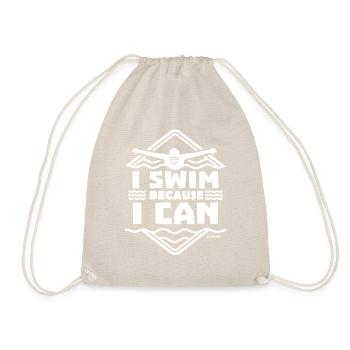 Schwimmen Bademeister Schwimmkurs Freibad Geschenk - Turnbeutel - Natur - Vorne