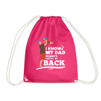 Père et fille - Sac de sport léger - fuchsia - Devant