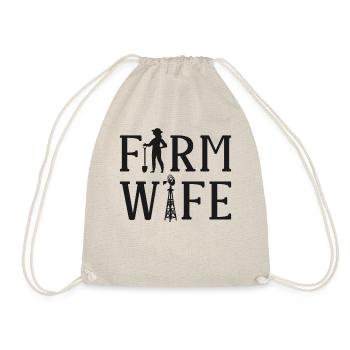 Farming Farmer Wife Farm Wife - Turnbeutel - Natur - Vorne