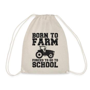 Farming Farmer Vintage Tractor - Turnbeutel - Natur - Vorne
