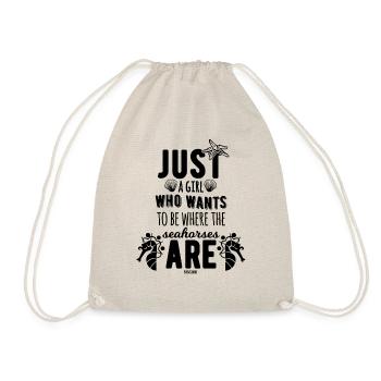 Seahorse Girl Starfish Ocean Holiday - Sac de sport léger - nature - Devant