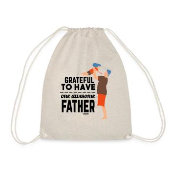 Vatertagsgeschenk für einen tollen Papa - Turnbeutel - Natur - Vorne