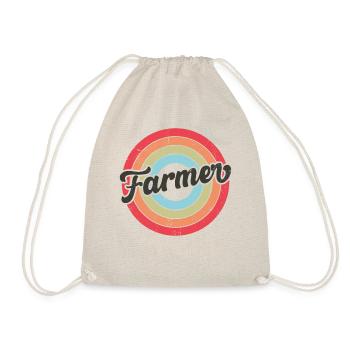 Agriculteur Rétro Vintage - Sac de sport léger - nature - Devant