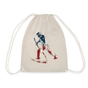 Farming Farmer American Flag Us - Drawstring Bag - nature - Front