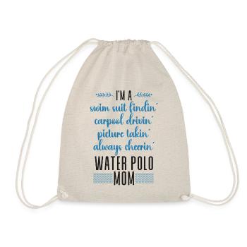 Water Polo Mom I'm A Swim Suit - Turnbeutel - Natur - Vorne