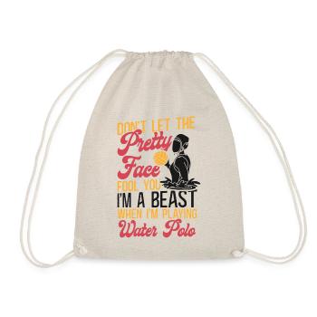 Water Polo Girl Don't Let The - Drawstring Bag - nature - Front