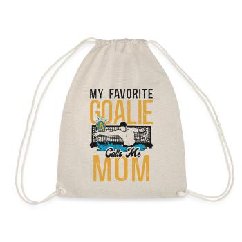 Water Polo Goalie Mom My Favorite - Drawstring Bag - nature - Front