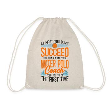 Water Polo Vintage If At First You - Turnbeutel - Natur - Vorne