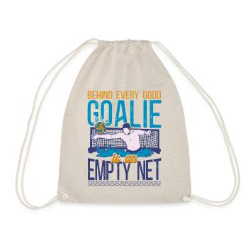 Water Polo Goalie Behind Every - Drawstring Bag - nature - Front