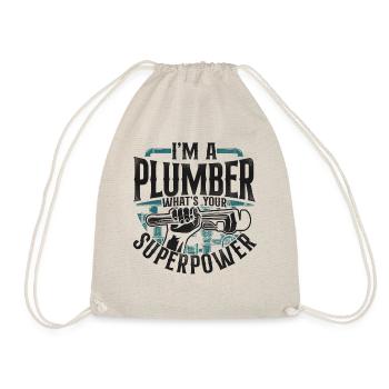 Plombier de plomberie vintage Je suis un - Sac de sport léger - nature - Devant