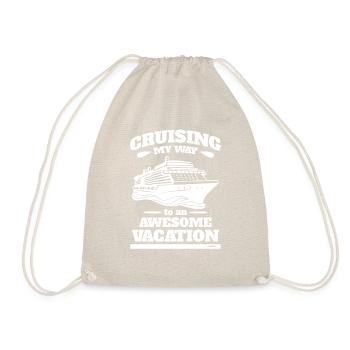Cruise Captain Travel Sea Gift - Drawstring Bag - nature - Front