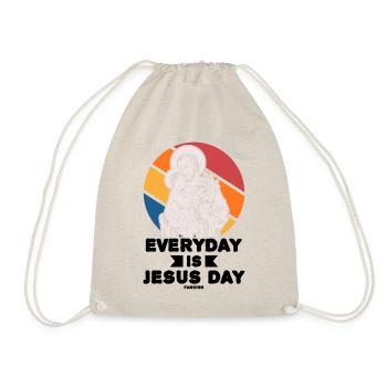 Everyday Is Jesus Day - Drawstring Bag - nature - Front