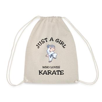 Juste une fille qui aime le karaté - Sac de sport léger - nature - Devant