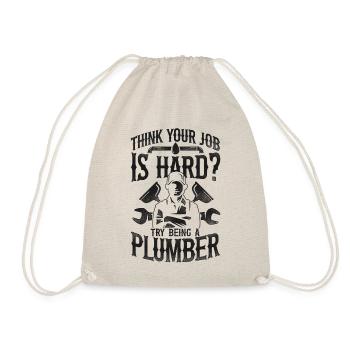 Plombier Plombier Vintage Pensez - Sac de sport léger - nature - Devant