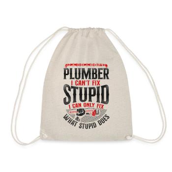 Plumbing Plumber Vintage Plumber I - Turnbeutel - Natur - Vorne