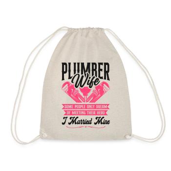 Plumbing Plumber Wife Plumber Wife - Turnbeutel - Natur - Vorne