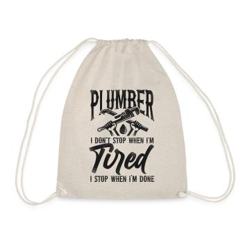 Plumbing Plumber Vintage Plumber I - Turnbeutel - Natur - Vorne