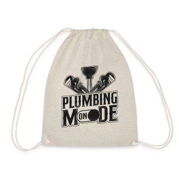 Plumbing Plumber Vintage Plumbing - Drawstring Bag - nature - Front