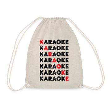 Karaoke Singer Karaoke - Turnbeutel - Natur - Vorne