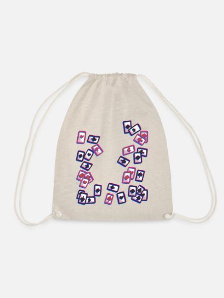 Playing Cards Card Game Board Game - Drawstring Bag - nature