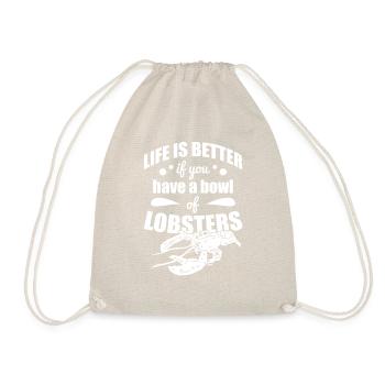 Hummer Lobster - Turnbeutel - Natur - Vorne