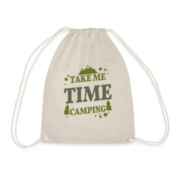 I love camping and camping in nature - Drawstring Bag - nature - Front