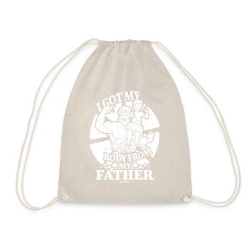 Father Papa Son Child Father's Day Gift - Drawstring Bag - nature - Front