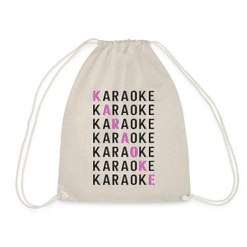Karaoke Singer Karaoke - Turnbeutel - Natur - Vorne