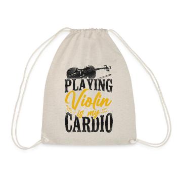 Violoniste Violoniste Vintage Jouer - Sac de sport léger - nature - Devant