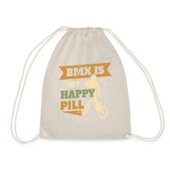 BMX Is My Happy Pill - Turnbeutel - Natur - Vorne