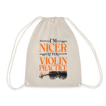 Violon Violoniste Vintage I’m Nicer - Sac de sport léger - nature - Devant