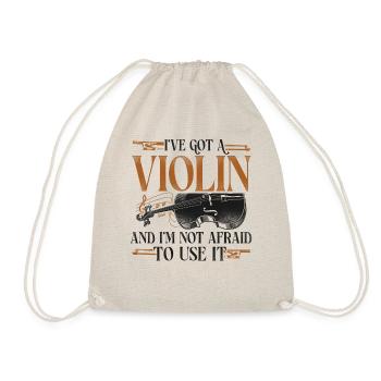 Violin Violinist Vintage I've Got - Turnbeutel - Natur - Vorne
