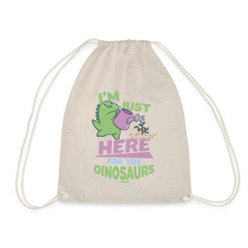 Je suis juste là pour les dinosaures - Sac de sport léger - nature - Devant