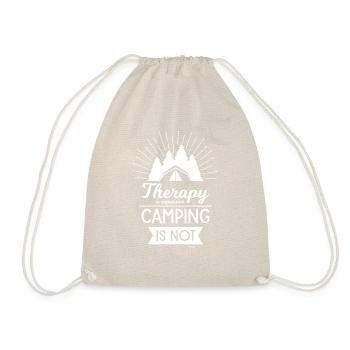 Camping Therapie Wald Erholung Spruch - Turnbeutel - Natur - Vorne