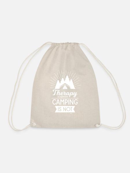 Camping Therapie Wald Erholung Spruch - Turnbeutel - Natur